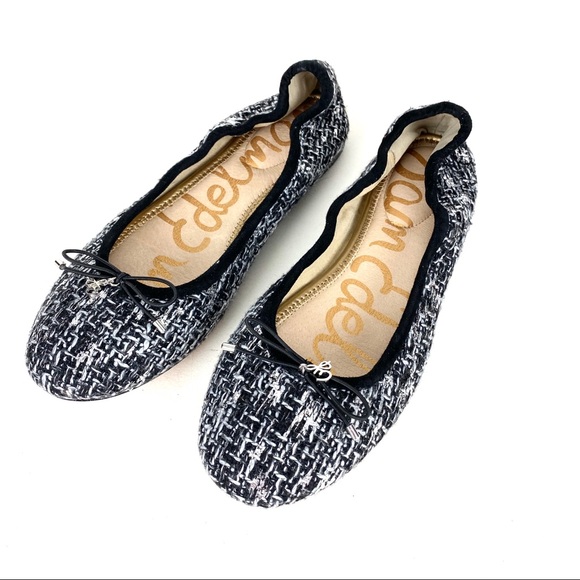 sam edelman white ballet flats